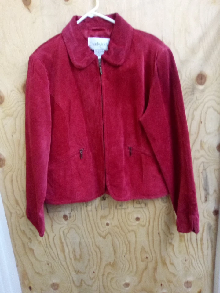 CHAQUETA CHADWICK'S CUERO BORGOÑA TALLA XL Foto 3 de 4