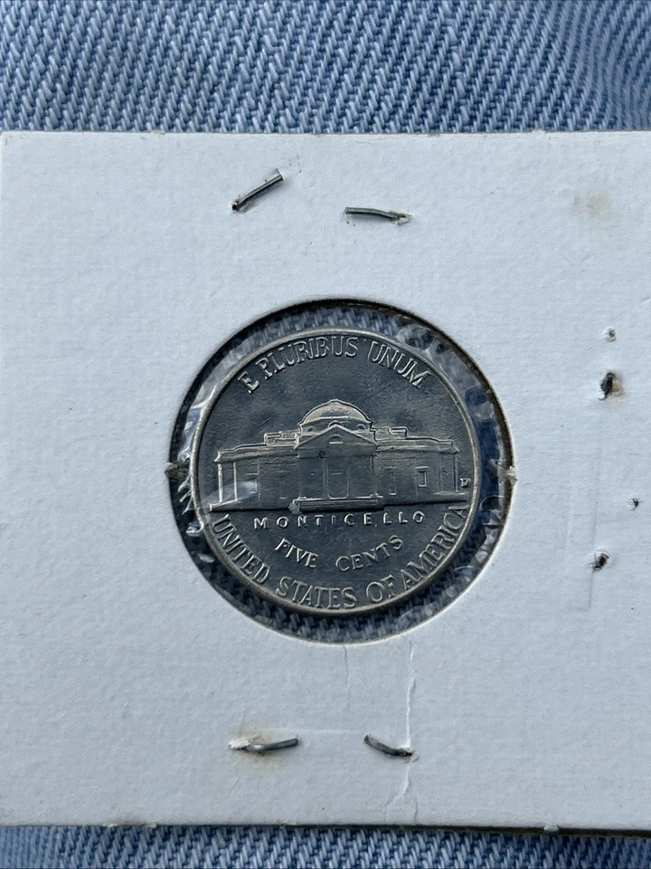 1953 Jefferson Nickel D-BU Uncirculated Coin Free Shipping - Image 3 of 3