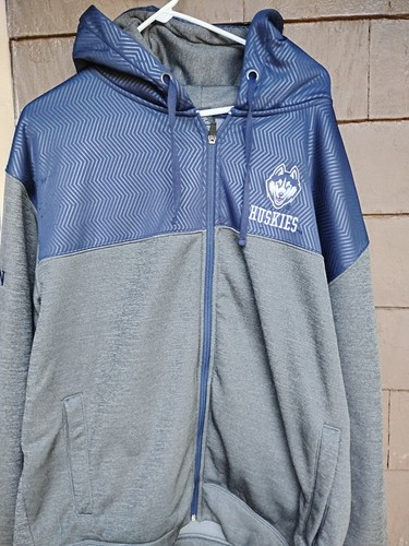 UCONN Huskies Hoodie Herren XXL NCAA Kapuzenpullover Crosseum Zip Up Jacke