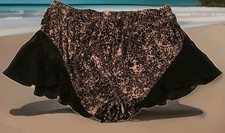 Vintage Panties Silky Lingerie Animal Print Large Sissy Tap Shorts