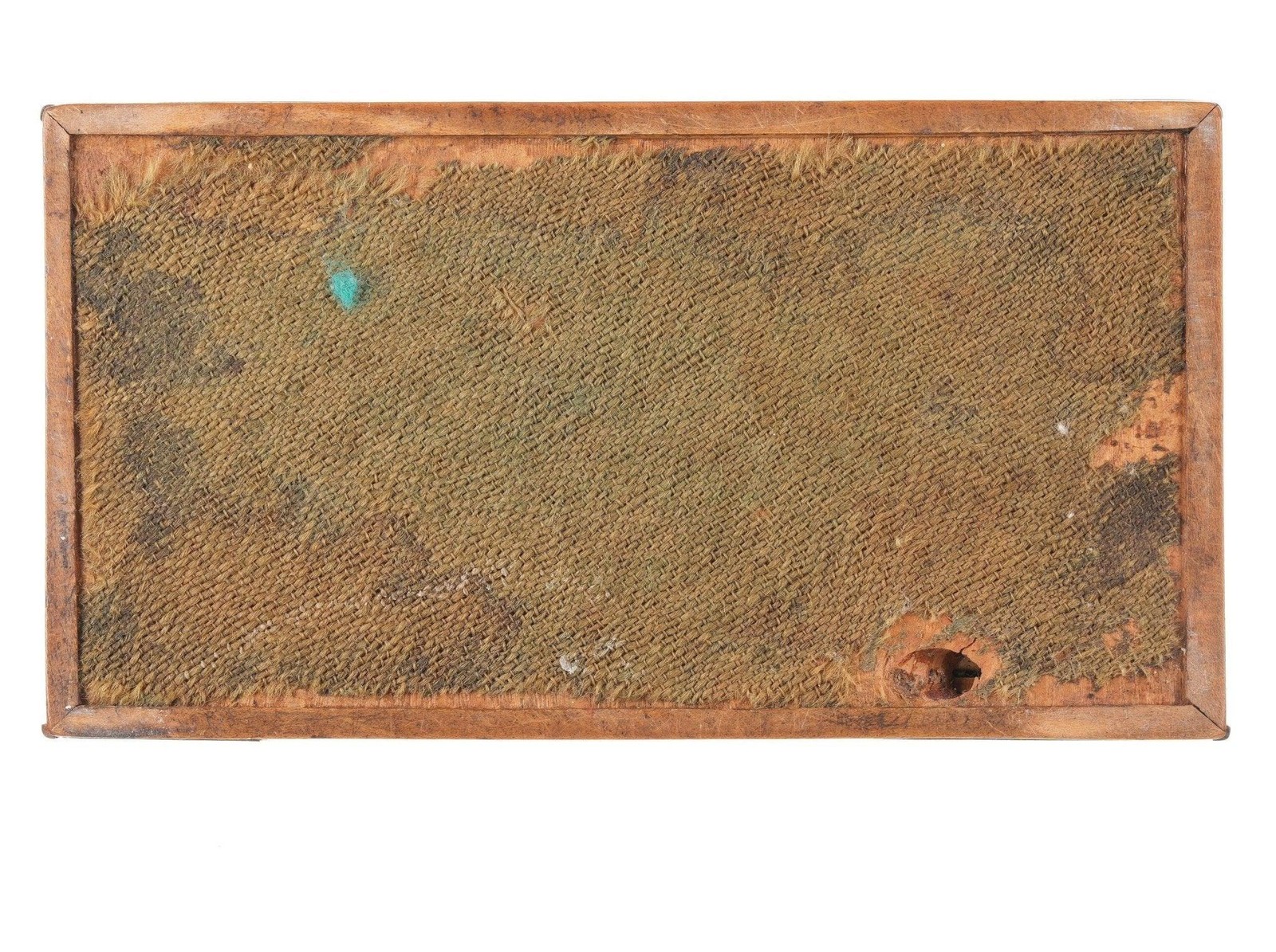 c1840 Marquetry Conch shell Inlaid Walnut tea caddy