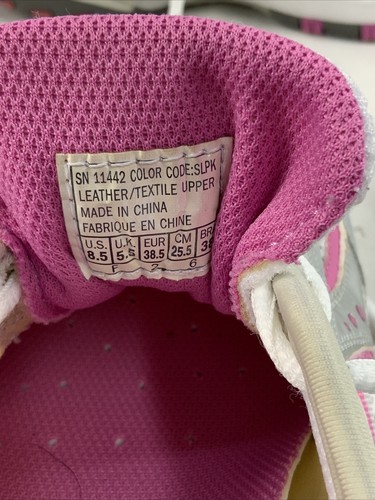 Sketchers Sport Low Top Silver Pink 8.5 Womens Sneakers Shoes 11442 - Picture 5 of 11