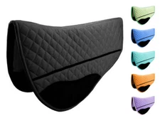 Tahoe Double Back Fleece Padded Wool Felt Contoured Western Barrel Saddle Pad 27