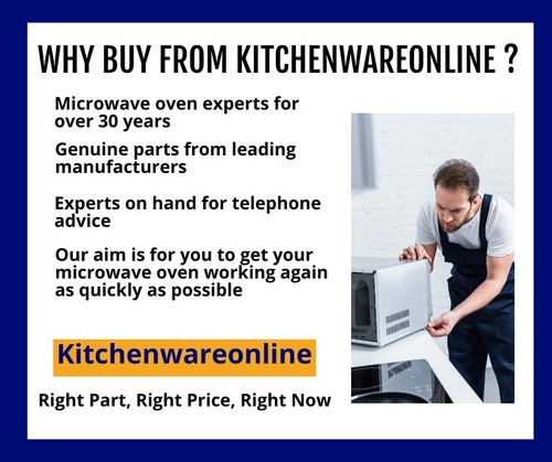 Panasonic NE-1446, Panasonic NE-1456 microwave door - KIT10 - Picture 2 of 5