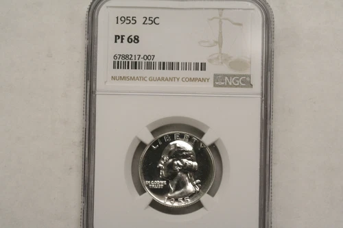 1955 Washington Quarter   NGC PF68     Nice  (8217-007)
