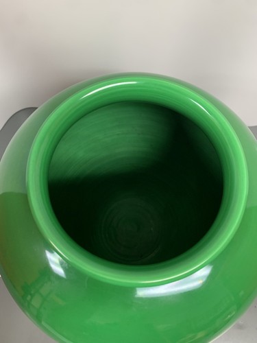FLAVIA Montelupo Pottery Vase Studio Large Green 11 Lbs - Picture 5 of 14