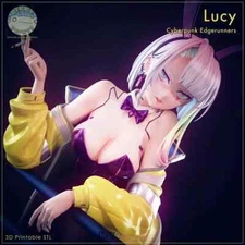 Bunny Girl Lucy Figure 1/7 Scale Resin Model Garage Kit - Cyberpunk: Edgerunners