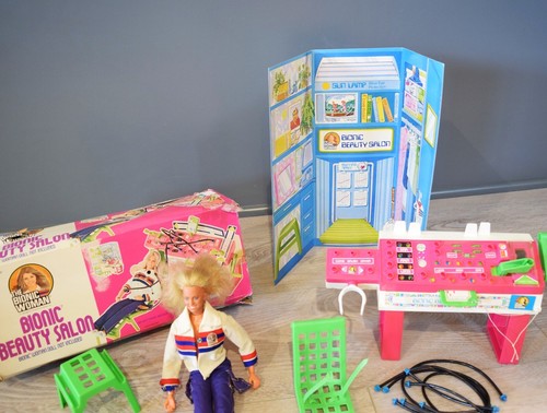 Bionic Woman Beauty Salon Instructions Kenner 1976 IOB Cords Doll Jamie Sommers - Picture 2 of 22