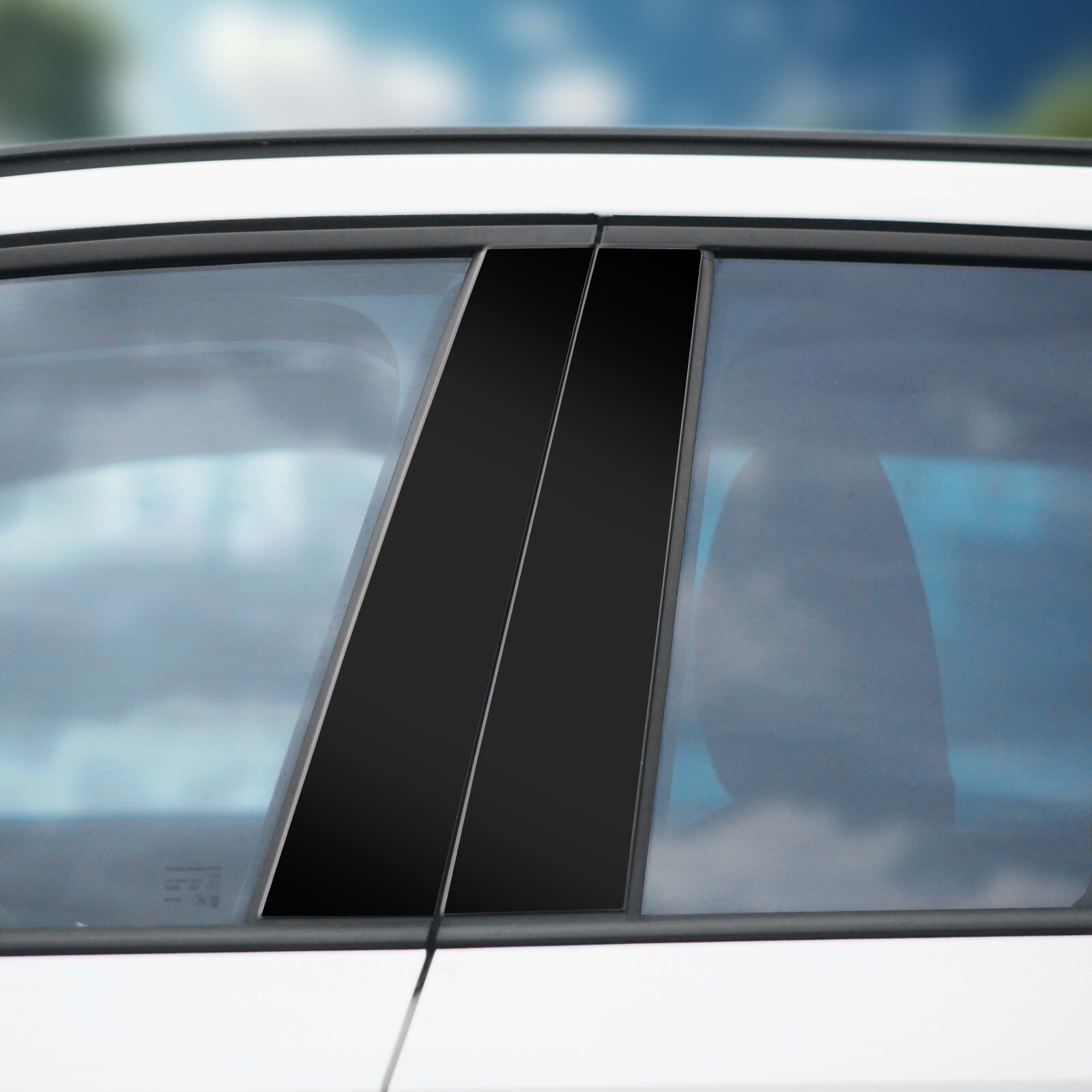 Dekor Schwarz-Glanz für für BMW 1er F20 5-Türer Zierleiste Blende Tür B-Säule