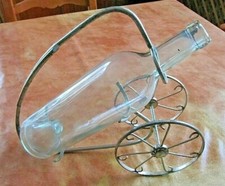 ancien porte bouteille decoratif a poser sur un meuble vin alcool apéritif bar 