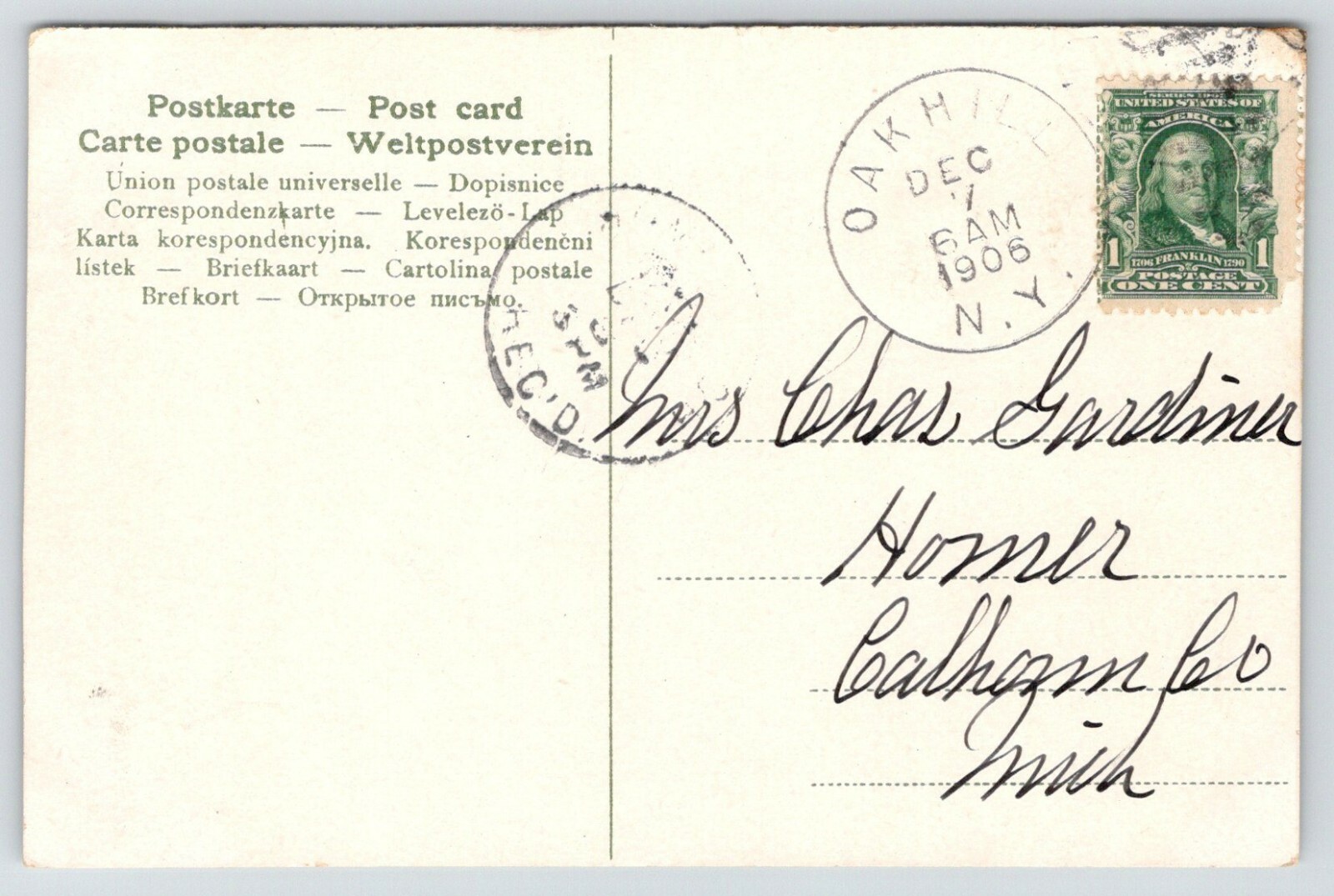 Oak Hill New YorkVillage BridgeView UnderneathHouse Above1906