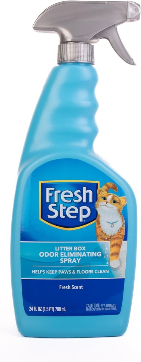 Fresh Step Cat Litter Box Odor Eliminating Spray All Cat Litter 24