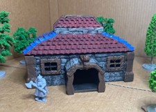 Dwarf Village House V2 28mm Scale D D DND Terrain Tabletop Mini