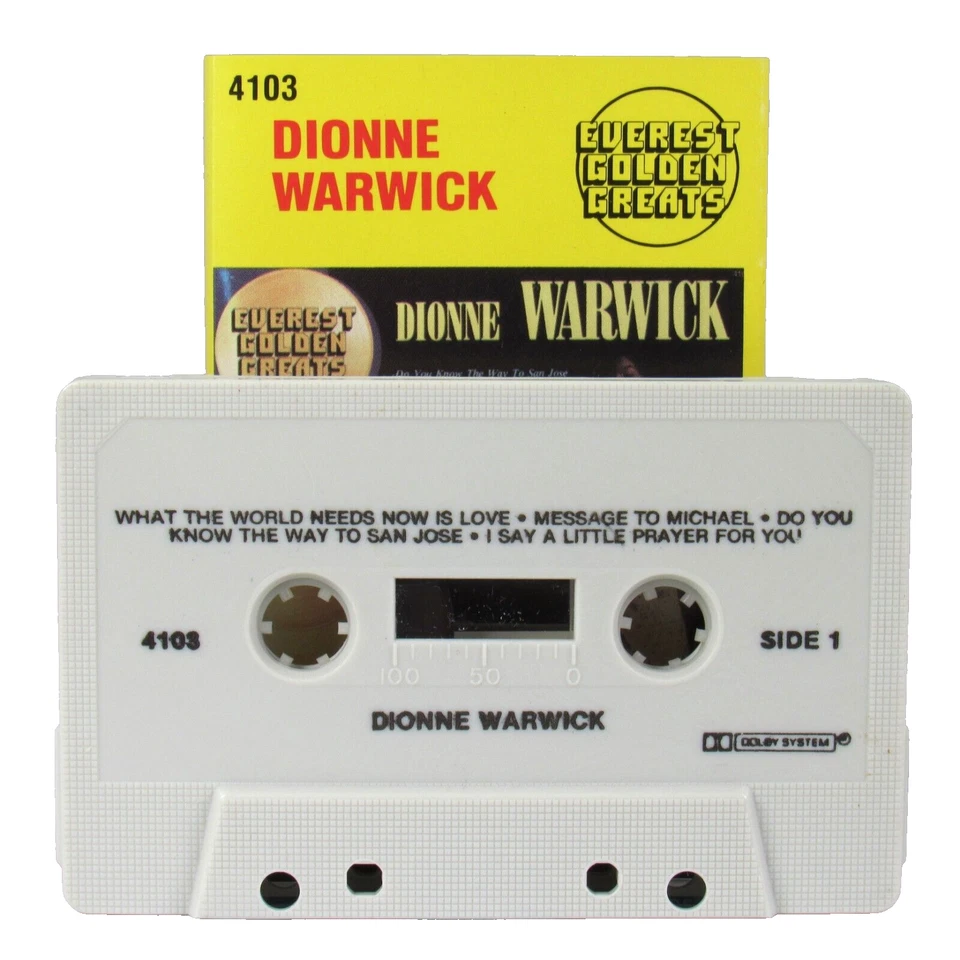 Dionne Warwick Cassette Lot 4 Tapes Foto 4 de 4