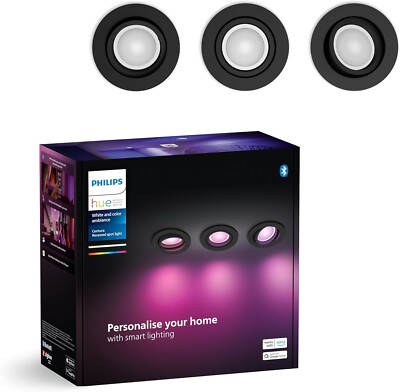 Philips Hue White & Color Ambiance  3-er Pack Deckenlampen
