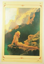 MAXFIELD PARRISH Wild Geese ~ vtg high quality offset lithograph art print 24x36