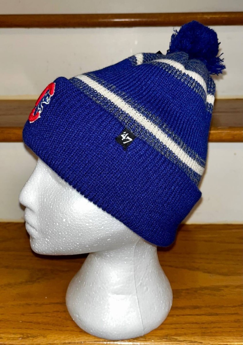 【US限定】ニューエラ MLB Chicago Cubs Pom Knit Blue Stripes MLB CHICAGO CUBS KNIT POMPOM HAT~STOCKING CAP~BEANIE~NWT | eBay