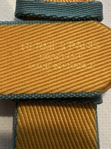 Apple Watch Hermès - 45mm Jaune d'Or/Bleu Jean Twill Jump Single Tour Band - Picture 11 of 17