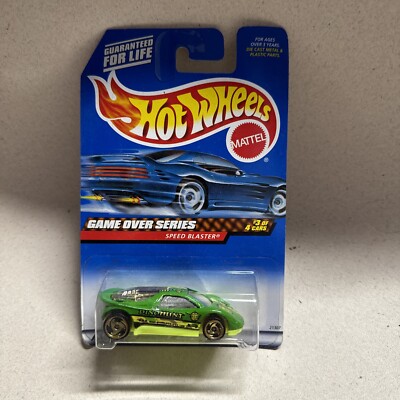 Hot Wheels Speed Blaster Game Over Series #21307 New NRFP 1998 Green 1:64