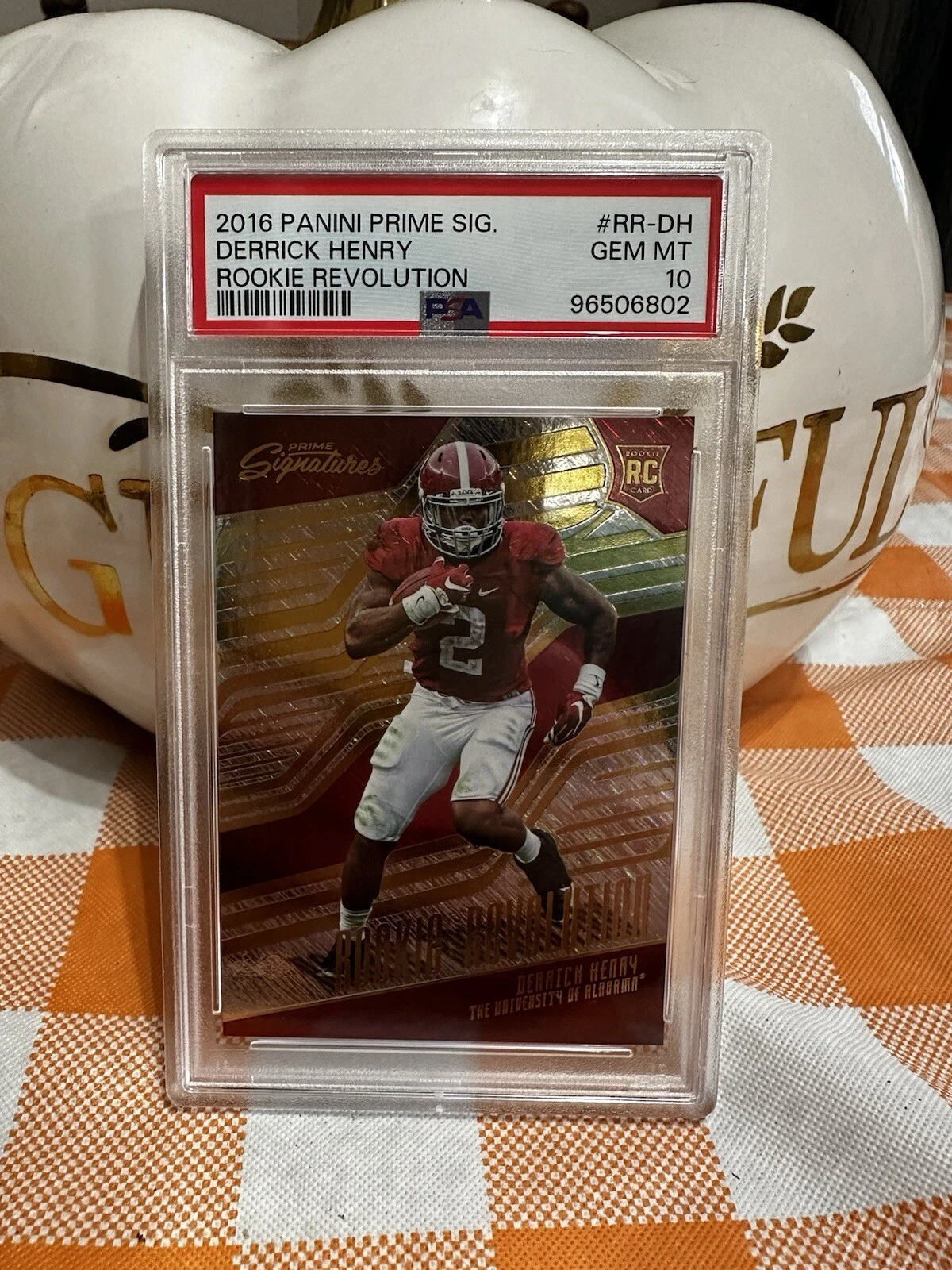Derrick Henry Panini Prime Signatures Rookie Revolution #RRDH Base