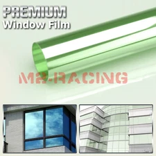 Light Green Smoke Window Tint Film UV Heat Reflective Home Office #03