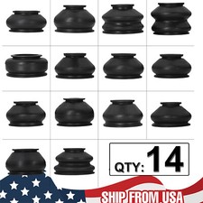 14x Universal Rubber Ball Joint Rubber Dust Boot Cover Track Rod End Set Kits-