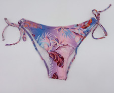 Image of Freya Miami Sunset Purple Palm Print Briefs Size XL Side Tie NEW F2