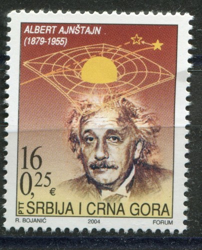 069 SERBIEN und MONTENEGRO 2004 - Albert Ainsten - postfrisch (**) Set