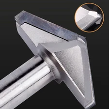 90 Degree 1/2" Shank Diamond PCD V Groove CNC Engraving Miter Router Drill Tool