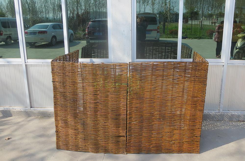 Garden Willow Wheelie Bin Screen Storage Rubbish Dust Cover Single
