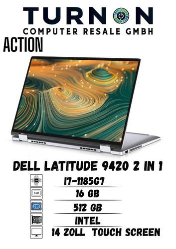 Dell Latitude 9420 2 in 1 I i7-1185G7 I 16 GB I 512 GB