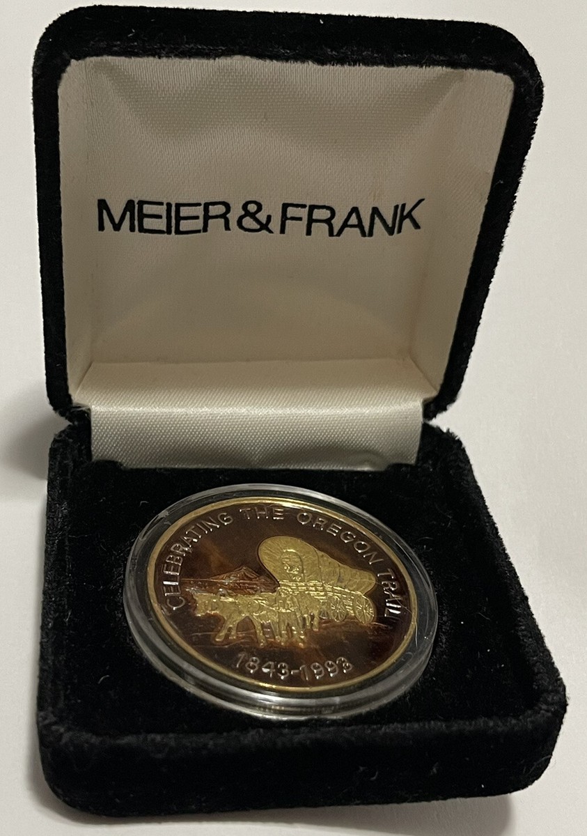 Meier & Frank Oregon Trail Coin 1 Troy Oz .999 Fine Silver Round