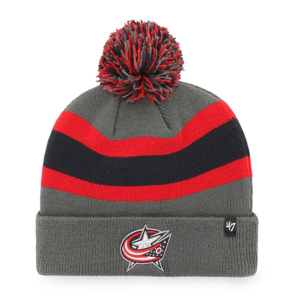 Nhl Columbus Blue Jackets Charcoal 47 WollmüTze MüTze Breakaway Cuff Knit Hat-image