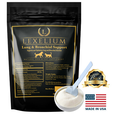 Lexelium 100% Natural Breathing Relief for Dogs and Cats Great for Kennel Cough 