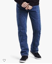 Men Levi's 505 Medium Stonewash Regular Fit Straight Leg 100 Cotton Jeans -4891