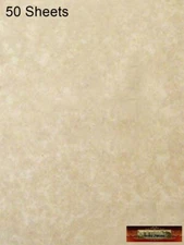 M00008-50 MOREZMORE Parchment Paper AGED 50 Sheets Heavy Certificate Blank
