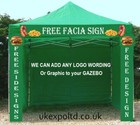 3MT GAZEBO 42M HEX leg HEAVY DUTY  MARKET STALL POP UP TENT PRINTED waterproof
