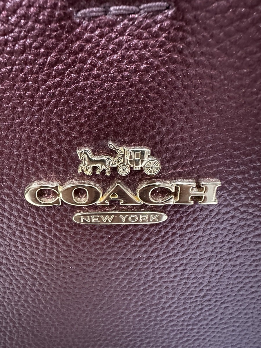 Coach Town Tote Computer Bag Metallic Wine F79983 | eBay