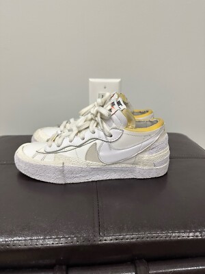 Size 7.5 - Nike sacai x Blazer Low White Patent