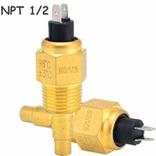 VDO 1/2 NPT 21mm Thread Diesel Engine Oil/Water Temperature Sensor for Generator