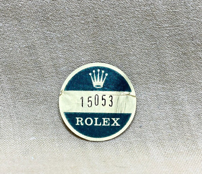 ROLEX 15053 Caseback CASE BACK Sticker Certificate Oyster Perpetual ...