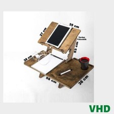 Height Adjustable Multifunctional Wooden Laptop Stand  Standing Desk, Work Desk