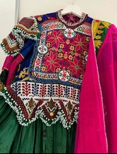 Afghanisches Kleid Damen Gr. M (38) Traditionell Handbestickt Fest Hochzeit