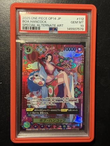 PSA 10 2025 One Piece OP14 Japanese Special Alternate Art #112 Boa Hancock
