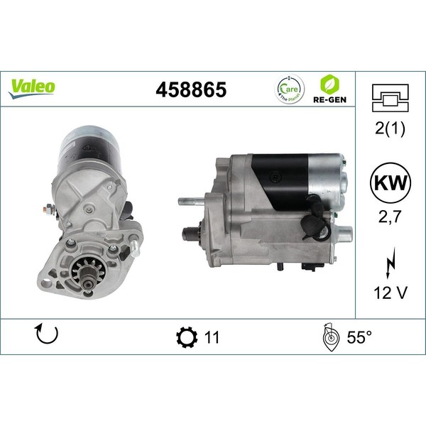 Anlasser Starter 12 V 2,7 Kw 11 ZäHne Valeo FüR U.A. Toyota Land-image