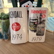 Kendall Motor Oils Pocket Collecting Calendars Vintage 1974 And 1979
