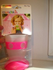 MUNCHKIN NO TIP TODDLER CUP, 6OZ-pink
