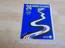 Sticker Vintage 24 Heures Du Mans 1972