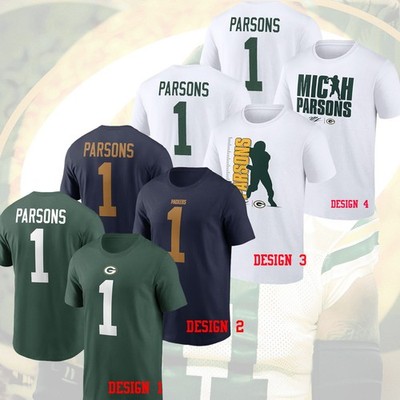 HOT SALE! Micah Parsons #1 Green B Packers Player 2025 Name & Number Fan Look