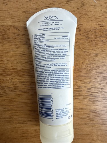 NEU Original St. Ives Aprikose Peeling zu Unreinheiten & Mitesserkontrolle ölige Akne neigende - Bild 2 von 2
